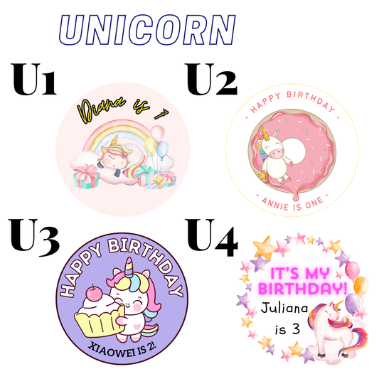 Customised Birthday Sticker