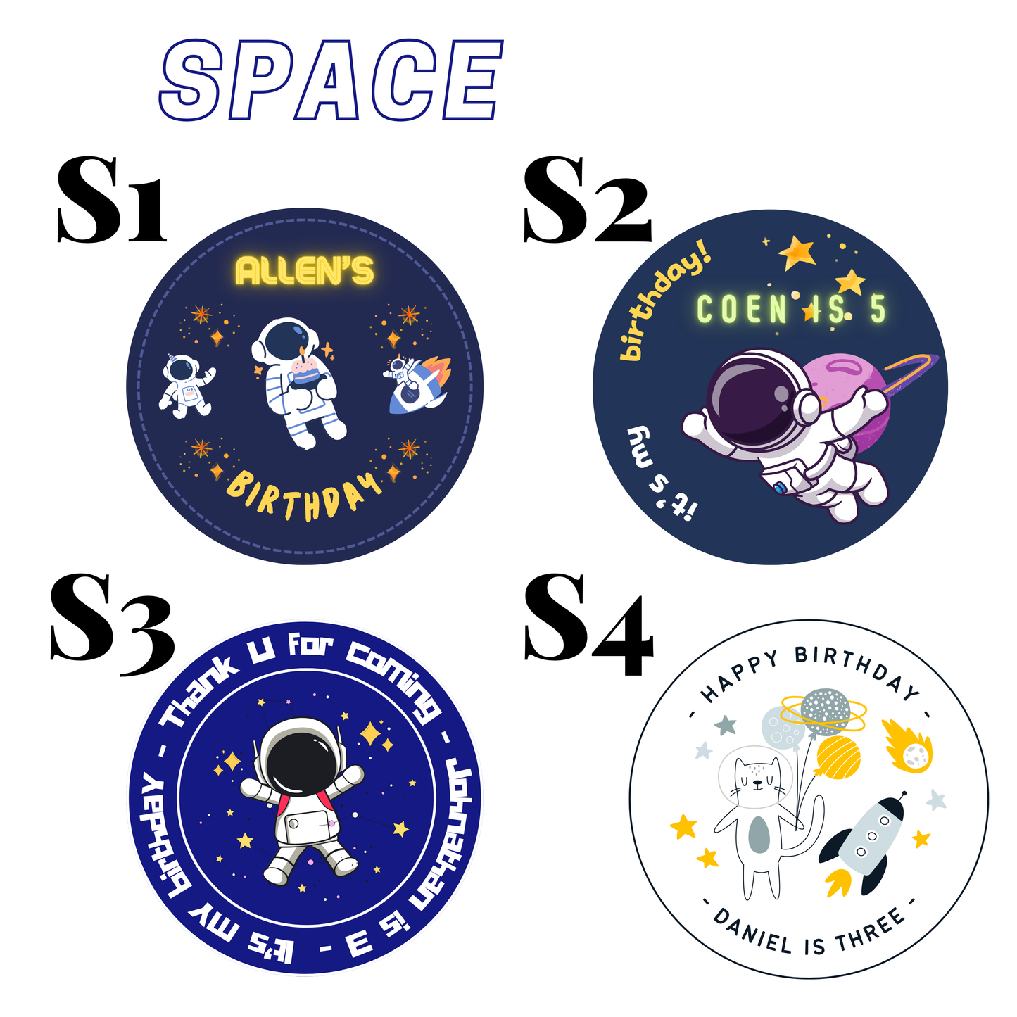 Customised Birthday Sticker