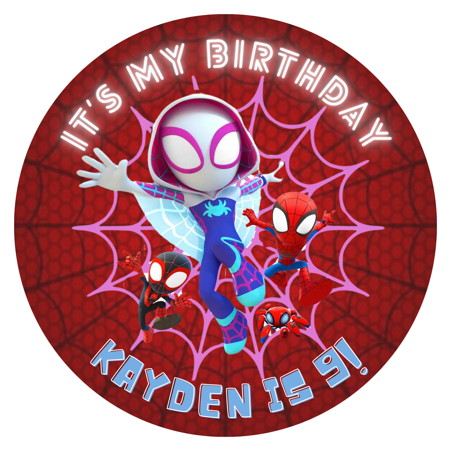 Customised Birthday Sticker Designs