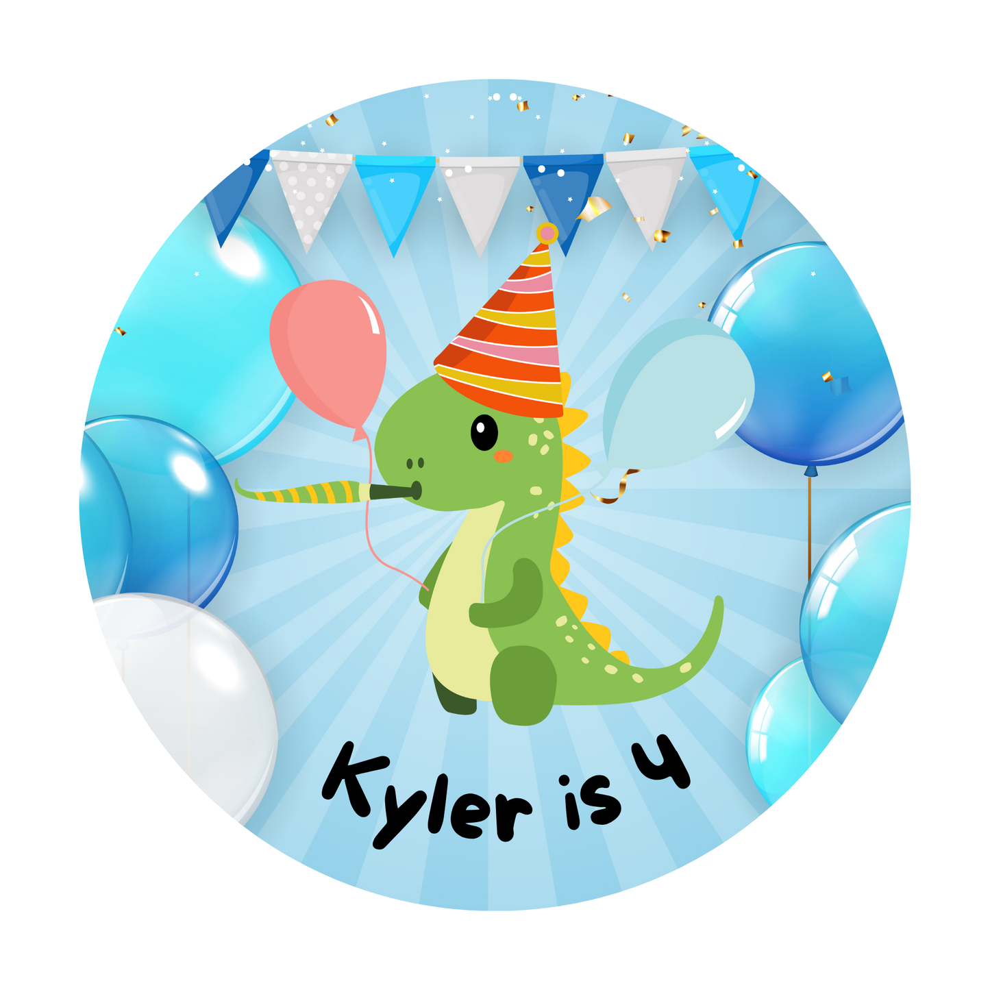 Customised Birthday Sticker Designs
