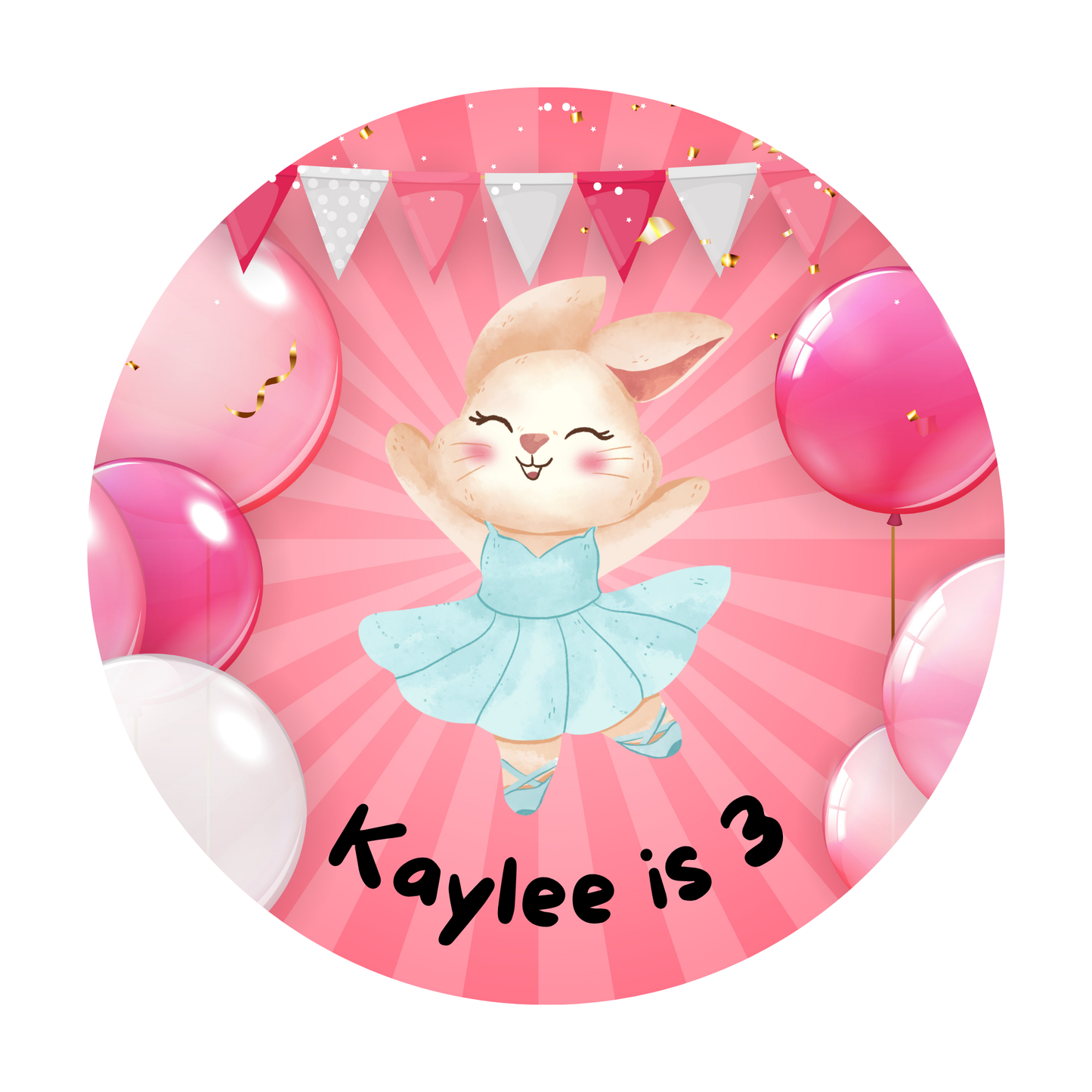 Customised Birthday Sticker Designs