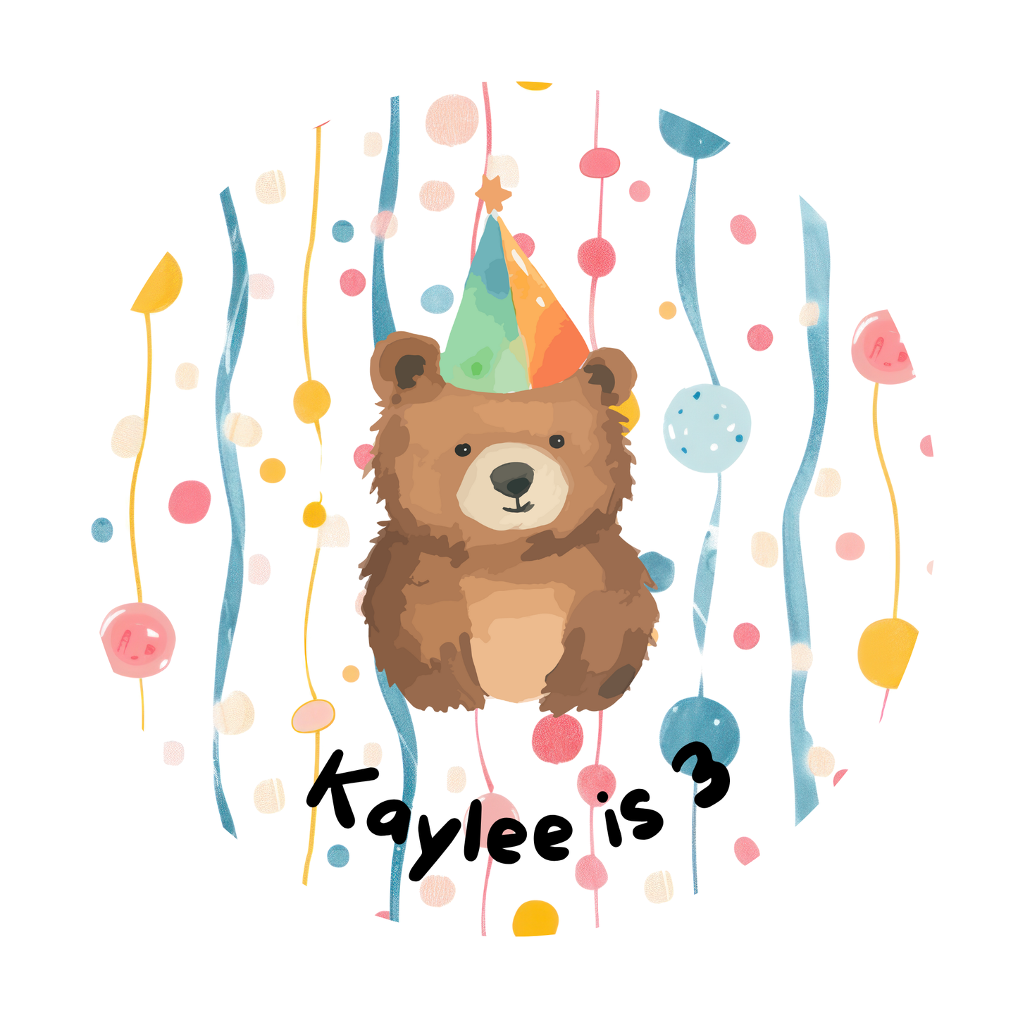Customised Birthday Sticker Designs