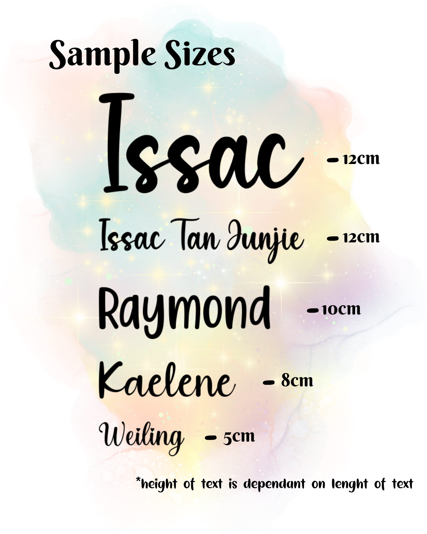 Custom Name Vinyl Sticker Decal 2pcs