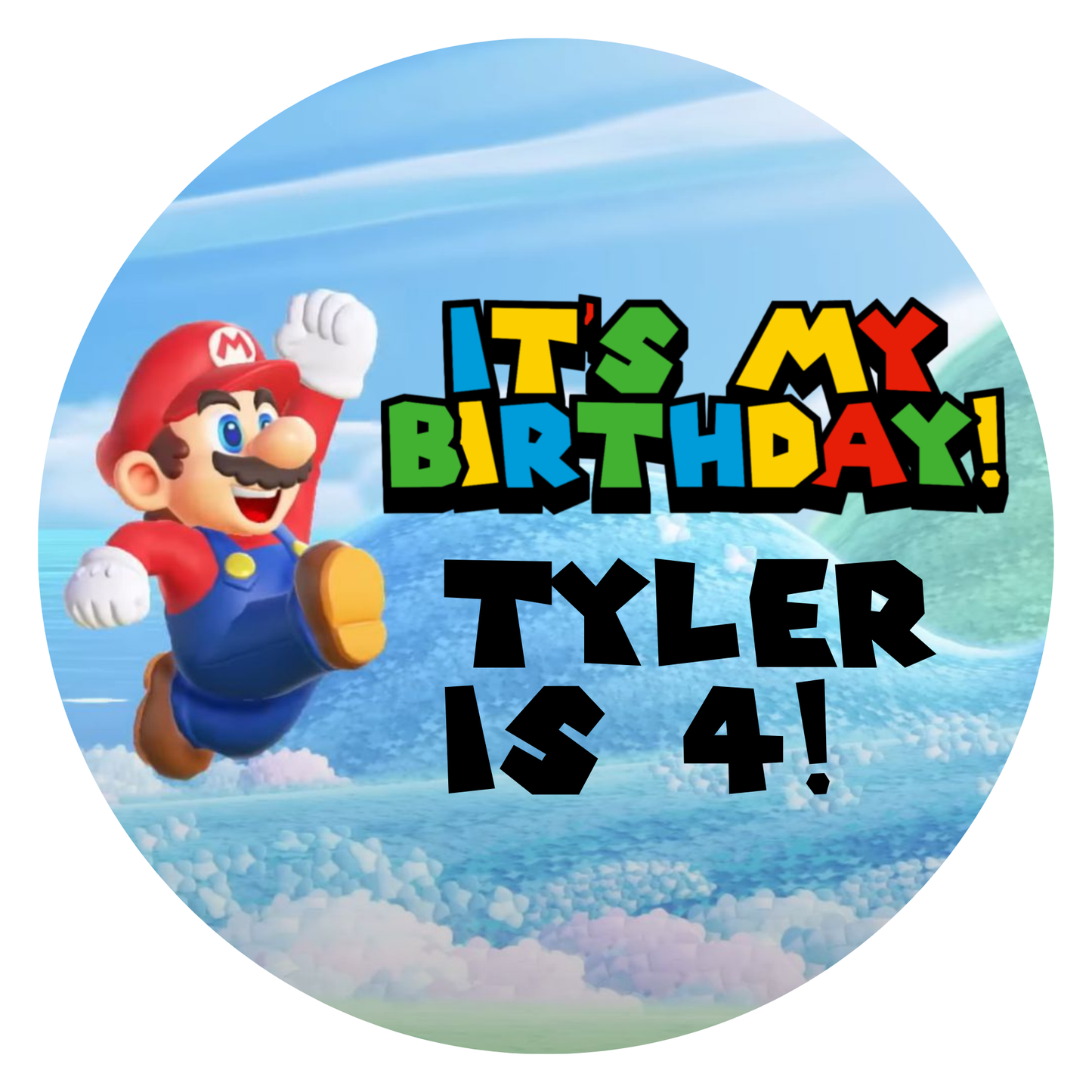 Customised Birthday Sticker Designs