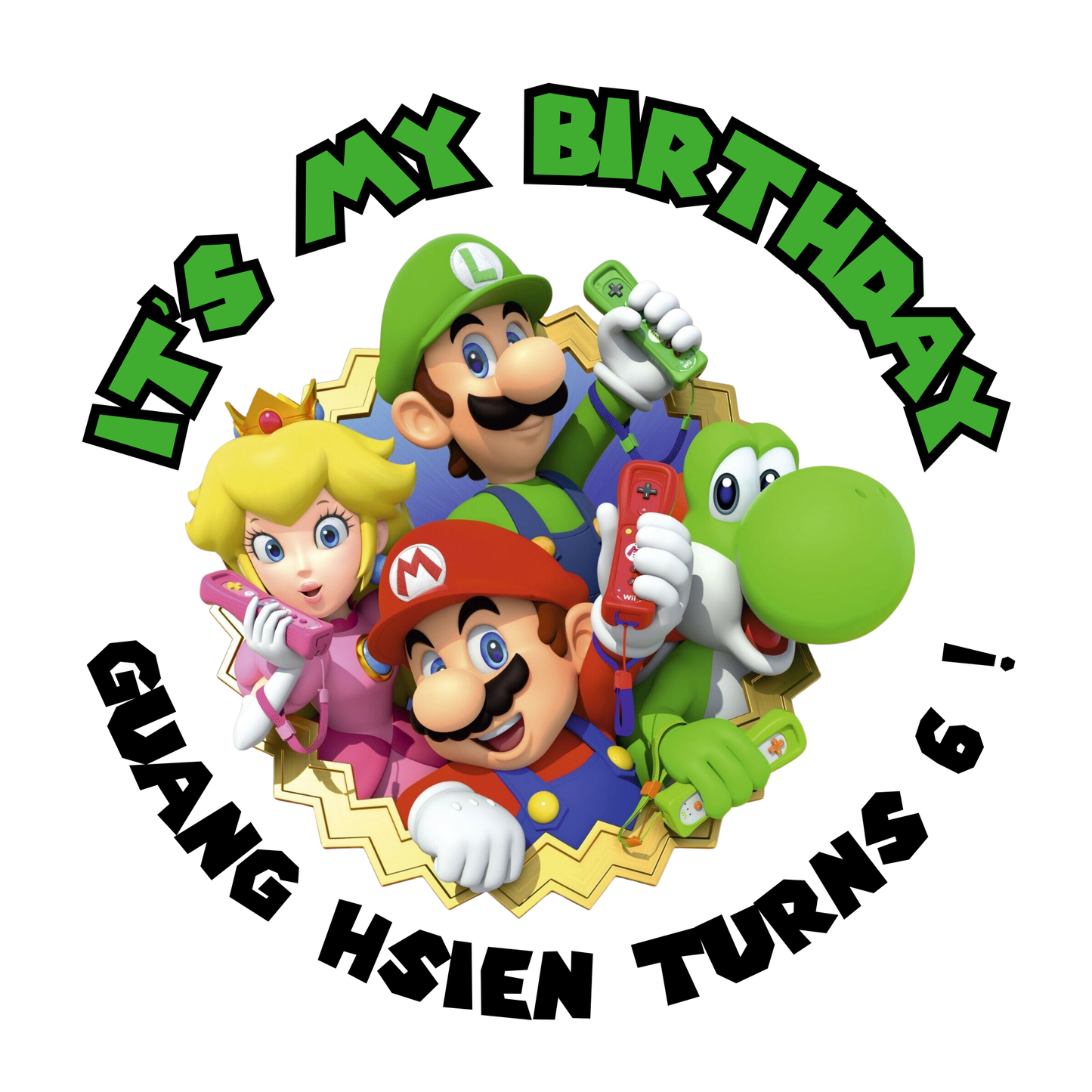 Customised Birthday Sticker Designs