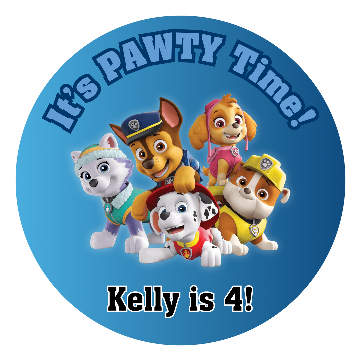 Customised Birthday Sticker Designs