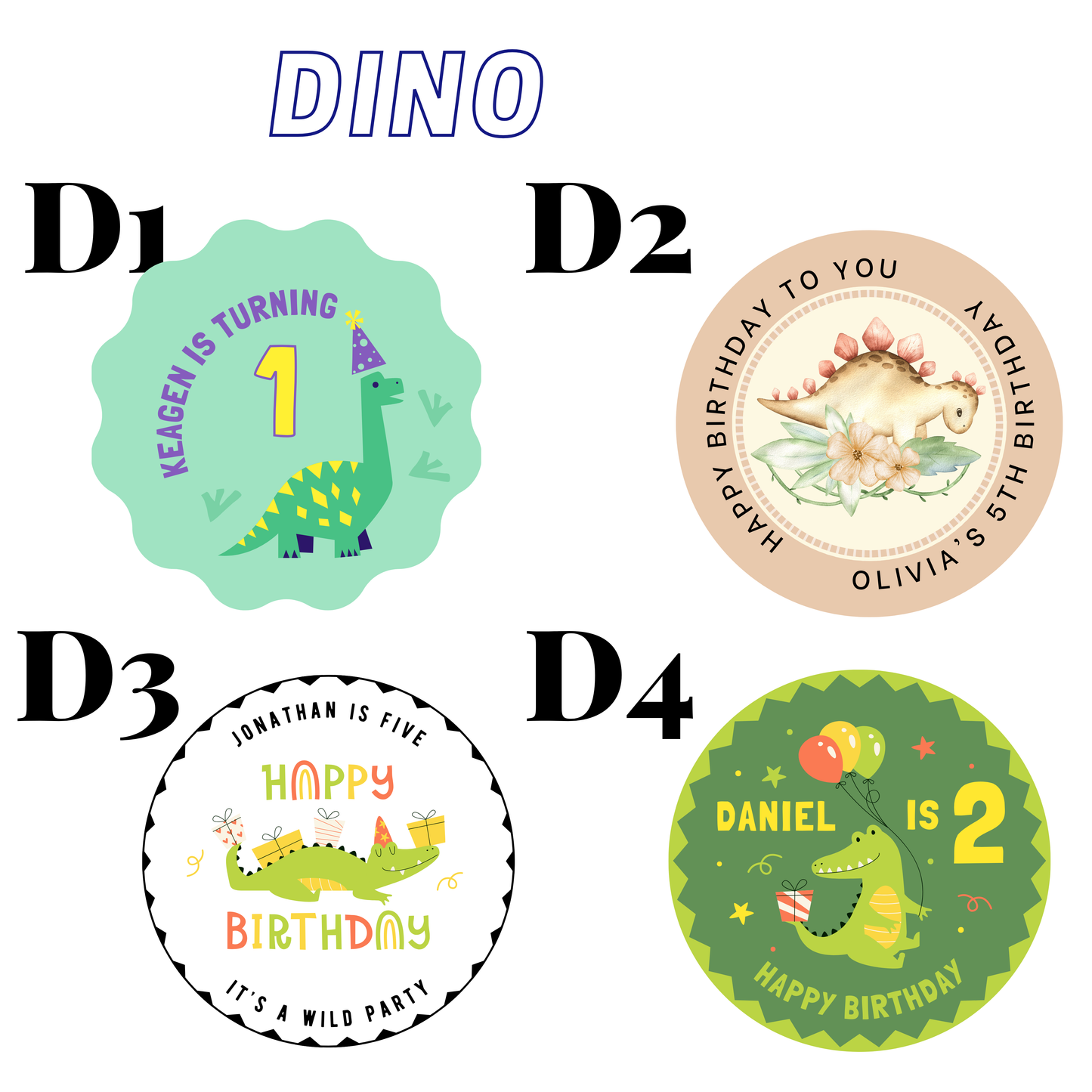 Customised Birthday Sticker