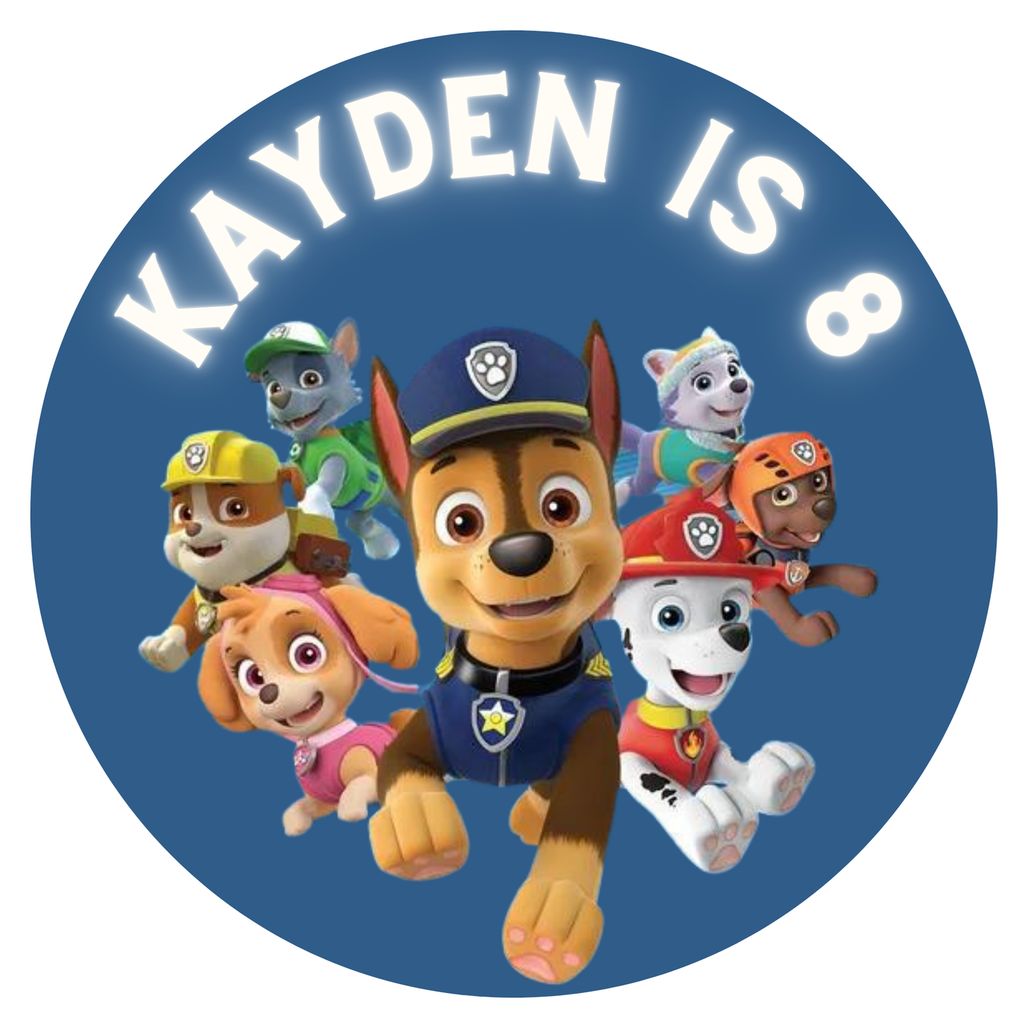 Customised Birthday Sticker Designs