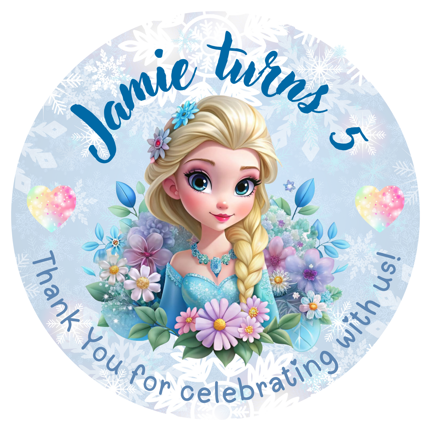 Customised Birthday Sticker Designs