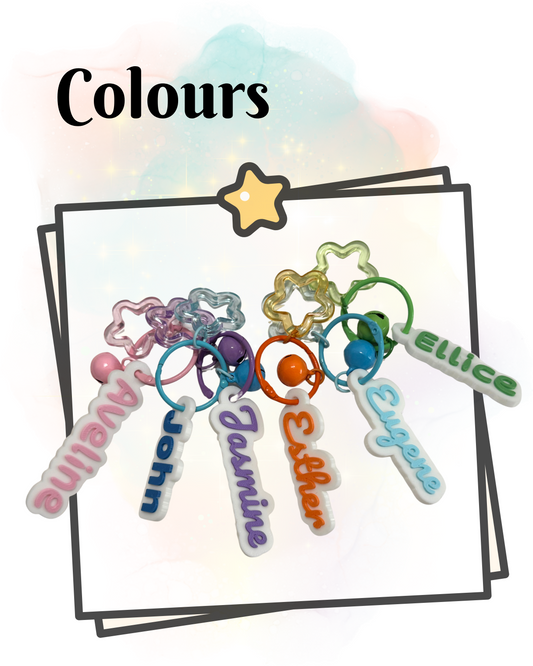 Customised 3D Printed Name Tag Keychain